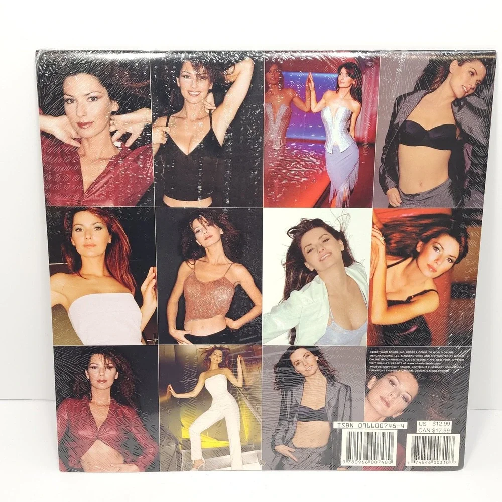 Shania Twain 2001 12x12 16 Month Wall Calendar Sealed